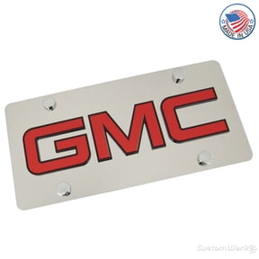 GMC Logo License Plate (Chrome)