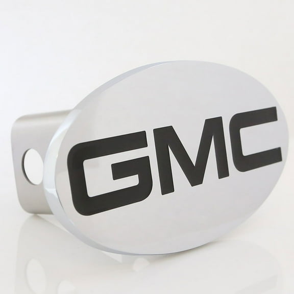 GMC Oval Logo Trailer Hitch Cover Plug (Chrome)
