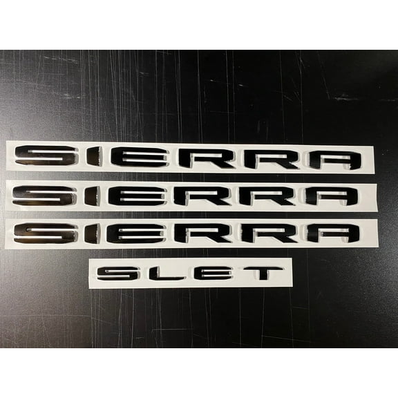GMC SIERRA Emblem Overlay Decal Lettering Set 2019-2026 GM Licensed