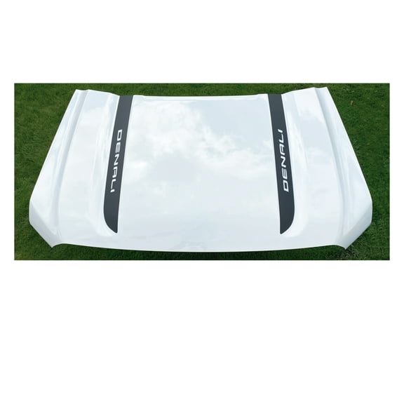 GMC SIERRA Matte Black DENALI Hood Decals 2019-2026 Set of 2 GM Licensed