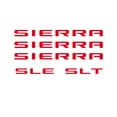 thumbnail image 1 of GMC SIERRA RED Emblem Overlay Decal Lettering Set 2007-2018 GM Licensed, 1 of 1