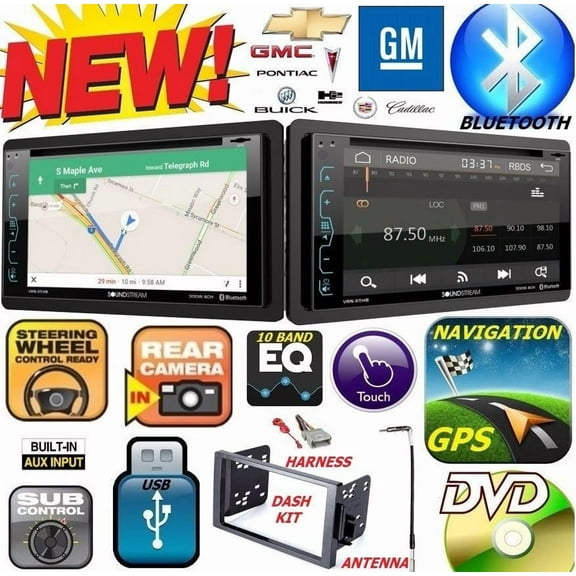 GMC SIERRA SAVANA GPS NAVIGATION SYSTEM Cd Dvd Bluetooth USB BT Car Stereo Radio