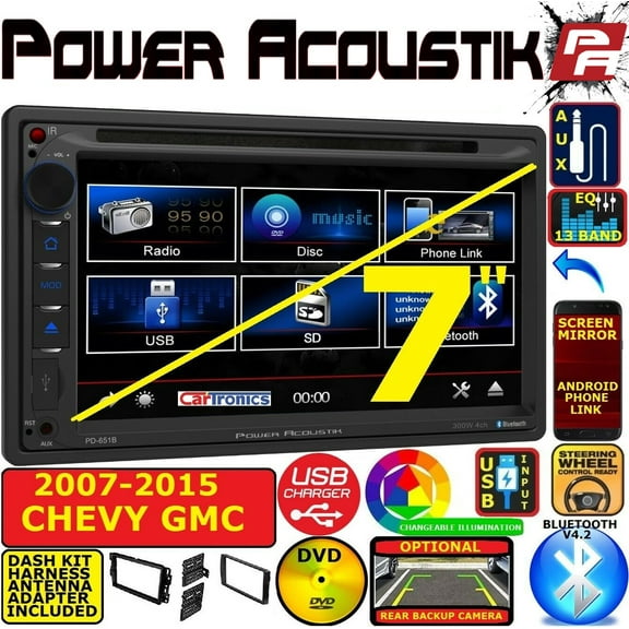GMC SIERRA TRUCK & SAVANA VAN Cd Dvd USB TOUCHSCREEN Bluetooth CAR Radio Stereo