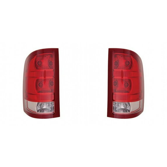 For GMC Sierra 1500/2500/3500 Tail Light 2010 2011 Driver and Passenger Side Pair Hybrid 2nd Design SL/SLEL/SLT/WT DOT | GM2800250, GM2801250 | 20840273, 20840274