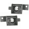 thumbnail image 1 of For GMC Sierra 2500/3500 HD 2015-2024 License Plate Light Driver and Passenger Side | Pair | Rear | Chrome | CAPA | Replacement For GM2875100C, GM2875101C | 23251664, 23251665, 1 of 3
