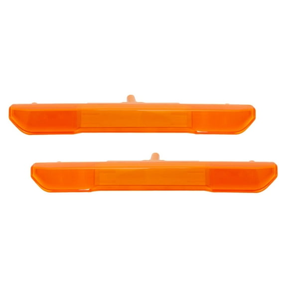 For GMC Sierra 2500 HD/3500 HD 2020 21 22 23 2024 Side Marker Light Driver and Passenger Side | Pair | Front | Upper | Amber Lens | With Bulbs | CAPA Certified | Replacement For GM2550207 | 84806032