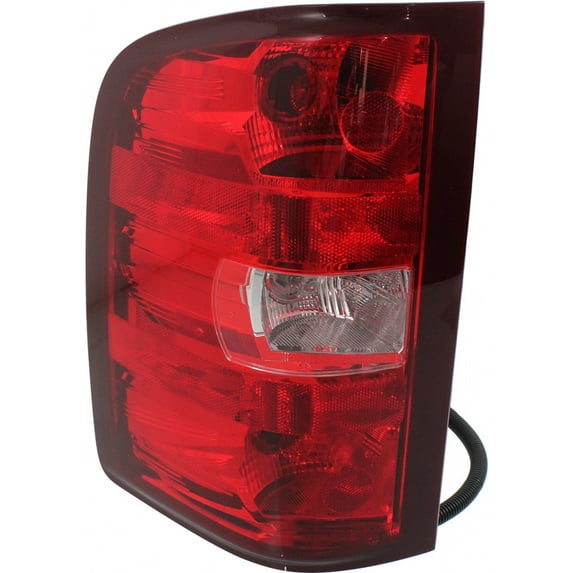 For GMC Sierra 2500 HD Tail Light Assembly 2010 2011 Driver Side 2nd Design w/ Bulbs DOT Certified For GM2800249 | 20840271 (Trim: SLE; SLT; WT; Dual Rear Wheels)
