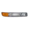 thumbnail image 1 of For GMC Sierra 3500 2001 02 03 04 05 2006 Turn Signal/Parking Light Passenger Side | Lens And Housing | Amber/Clear Lens | Chrome Housing | Replacement For GM2521174 | 15199561, 16526126, 1 of 6