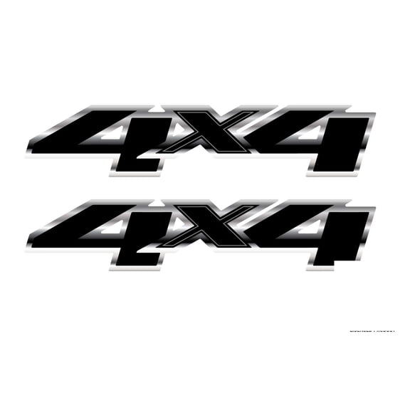 GMC Sierra 4X4 Bedside Decals 2007-2013 Set of 2 GM Licensed