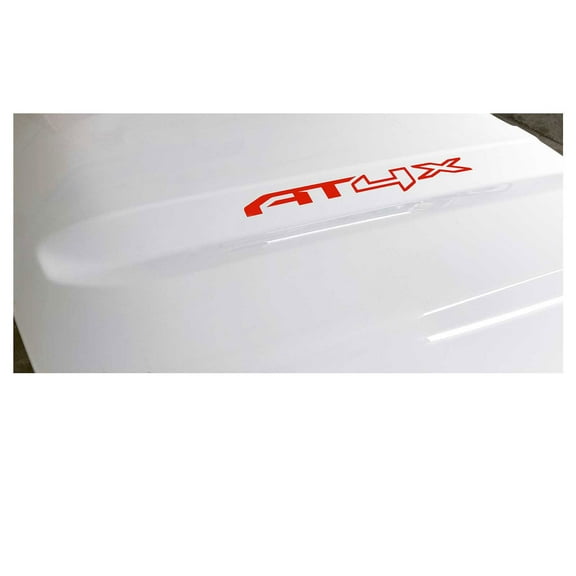 GMC Sierra AT4X Red Hood Lettering Decals 2019-2026 Set of 2 GM Licensed