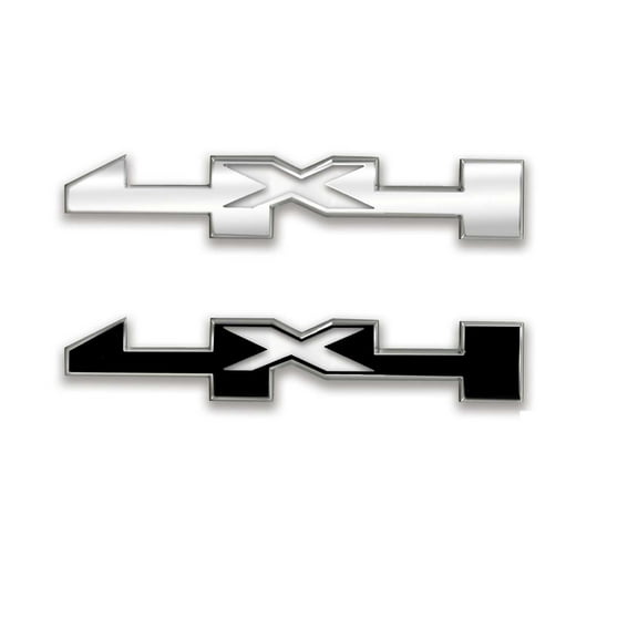 GMC Sierra Black 4X4 Fender Emblem Overlay Decals 2014-2018 Set of 2 GM Licensed