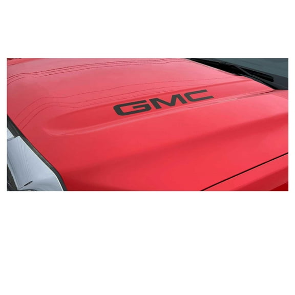 GMC Sierra GMC Matte Black Hood Lettering Decals 2019-2026 Set of 2 GM Licensed