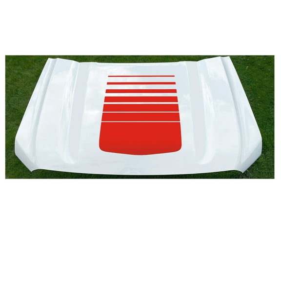 GMC Sierra Red Center Fade Hood Decal Graphic 2019-2026