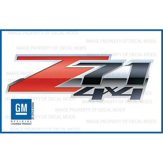 GMC Sierra Z71 4x4 decals stickers Special - FS (2007-2013) bed side 1500 2500 HD (set of 2)
