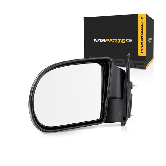 For GMC Sonoma 1998 99 00 01 02 03 2004 Door Mirror Driver Side | Manual | Below Eyeline | Textured | Standard/Extended/Crew Cab | Replacement For 15193316 | GM1320188