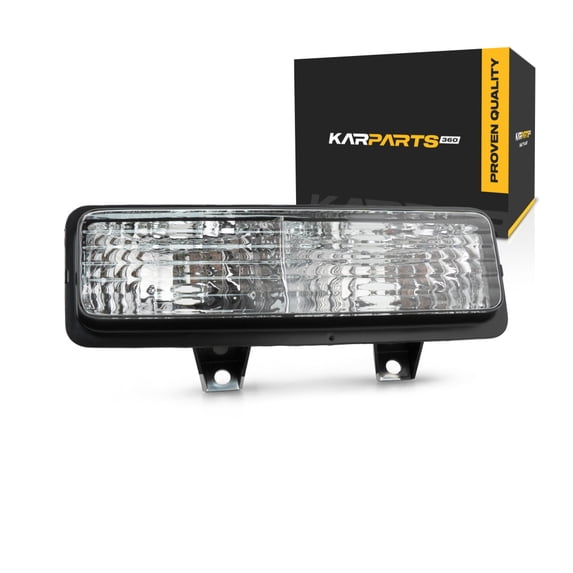 For GMC Suburban 1500/2500 1990 1991 Turn Signal/Parking Light Assembly Passenger Side | Front | w/ Dual Light | Replacement For GM2521130 | 4145-071-892R, 4145071892R