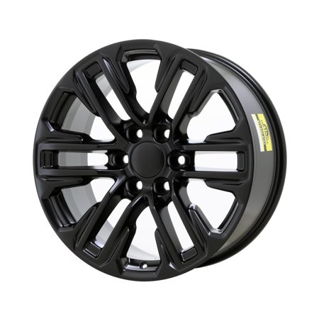 GMC YUKON 2007 - 2024 SATIN BLACK Factory OEM Wheel Rim (Not Replicas)