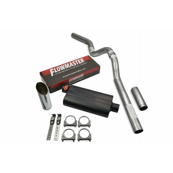 GMC Yukon 00-06 3" Single Exhaust Kit C Exit Flowmaster 50 Series SW Tip