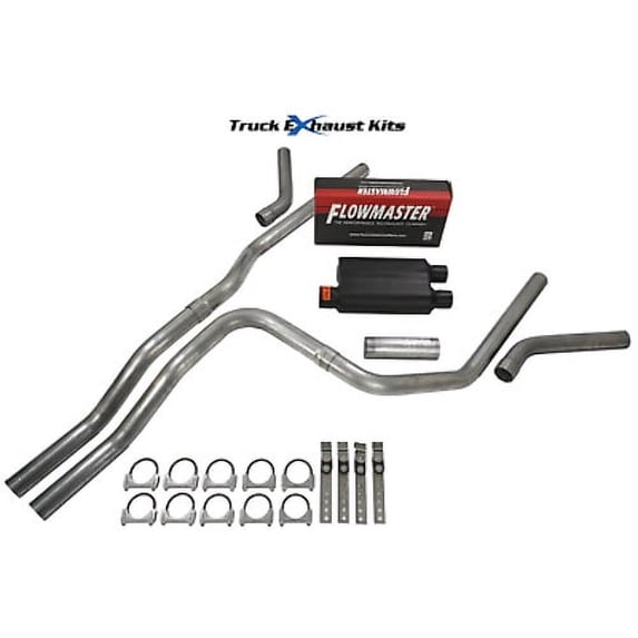 GMC Yukon 2007-2014 2.5" Dual Exhaust Kit C Exit Flowmaster Super 40