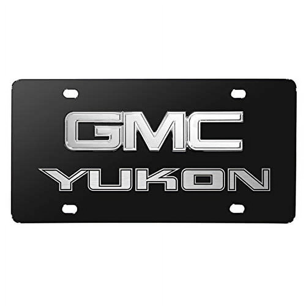 IPick Image made cheapest for Buick 3D Dual Logo Black Stainless Steel License Plate, Official Licensed