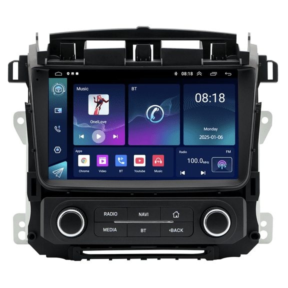 For GMC Yukon/Chevy Tahoe/Suburban 2014-2020 Android 14 9" Stereo, 4+64G, Carplay Android Auto, BT WiFi FM/RDS, AHD Cam, Mic, SWC (Fit 4.3" Screen, Not for BOSE)