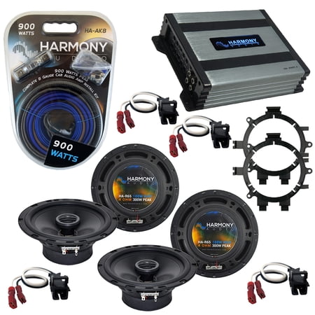 GMC Yukon Denali 2003-2006 OEM Speaker Upgrade Harmony R5 R65 & HA-A400.4 Amp