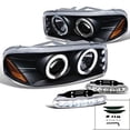 thumbnail image 1 of GMC Yukon Denali XL Halo Black LED Projector Headlights W/LED Fog Lamp, 1 of 2