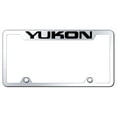 thumbnail image 1 of GMC Yukon Logo Stainless Steel Truck Cut-Out License Plate Frame (Chrome), 1 of 3