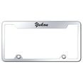 thumbnail image 1 of GMC Yukon Script Satinless Steel Truck Cut-Out License Plate Frame (Chrome), 1 of 3