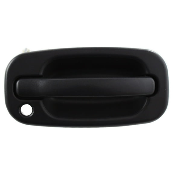 For GMC Yukon XL 1500/2500 2000-2006 Exterior Door Handle Passenger Side | Front | Textured Black | w/ Key Hole | Replacement For GM1311129 | 15034986, 80577