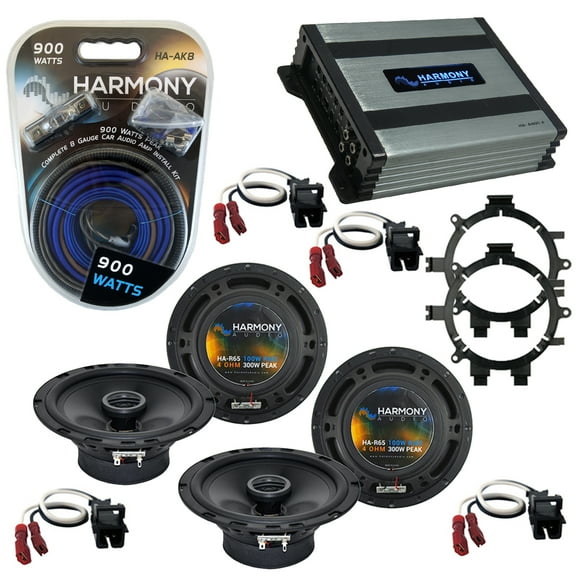 GMC Yukon XL 2001-2002 Factory Speaker Upgrade Harmony R5 R65 & HA-A400.4 Amp