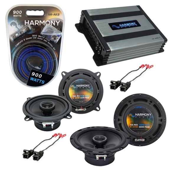 GMC Yukon XL 2012-2014 Factory Speaker Upgrade Harmony R65 R5 & HA-A400.4 Amp