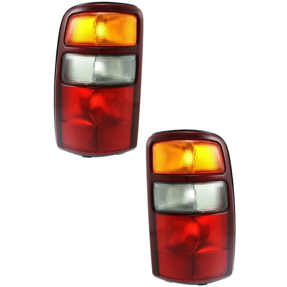 For GMC Yukon XL Denali 2000 2001 2002 2003 Tail Light Assembly Driver and Passenger Side | Pair | CAPA Certified | Replacement For GM2800143C, GM2801143C | 19168990, 15198449