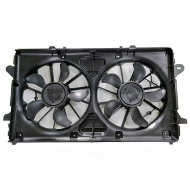 For GMC Yukon/Yukon XL 2021 2022 2023 Radiator And Condenser Fan Assembly | 5.3L | Dual Fan Type | Polyamide Glass Fiber Fan Blade/Shroud | With Shroud/Brushless Motor | GM3115350 | 84580367,