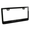 thumbnail image 1 of GMC in 3D Dark Gray on Real Carbon Fiber ABS Plastic License Plate Frame, 1 of 8