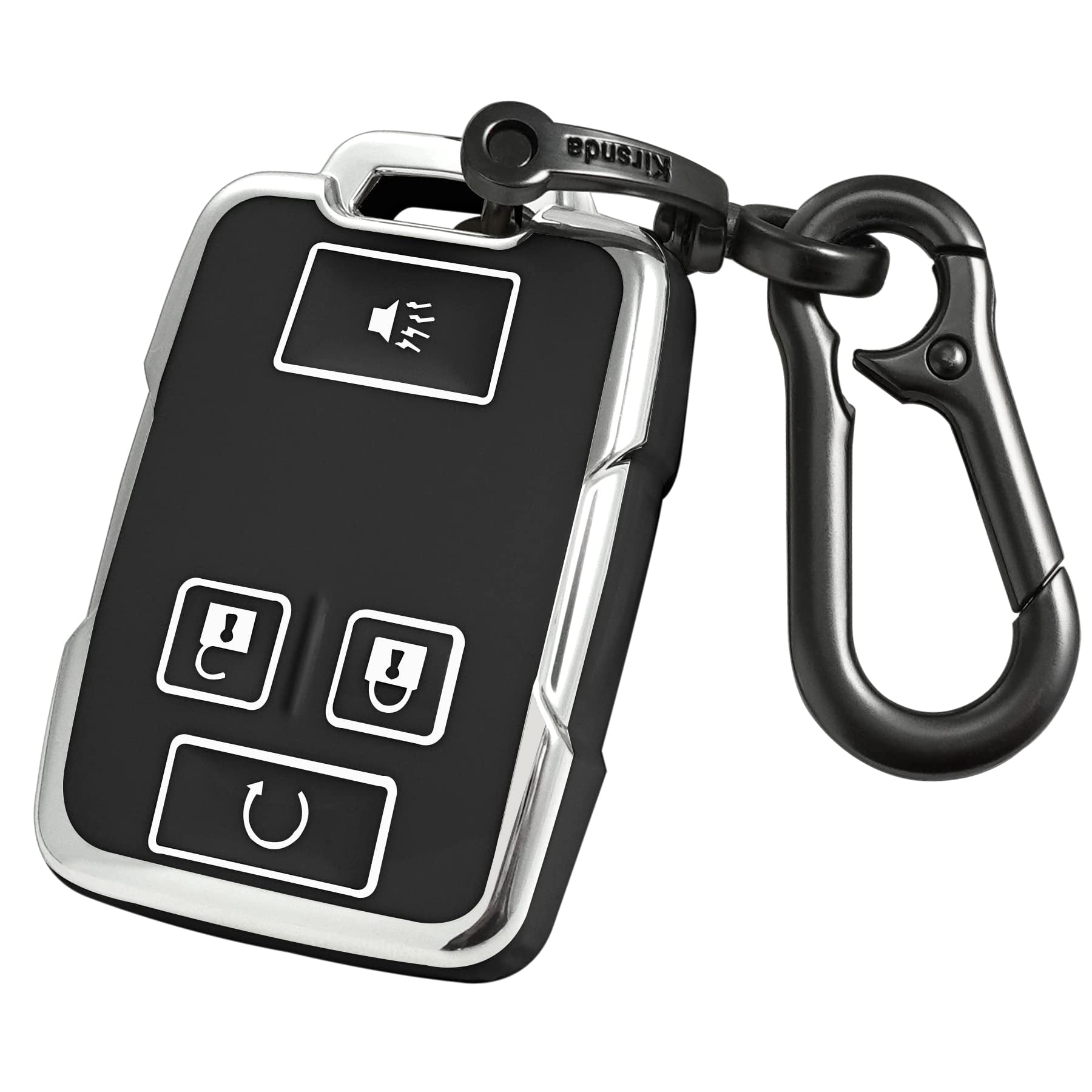 for GMC key fob cover case with Metal buckle,Soft TPU key Shell/skin,4 ...