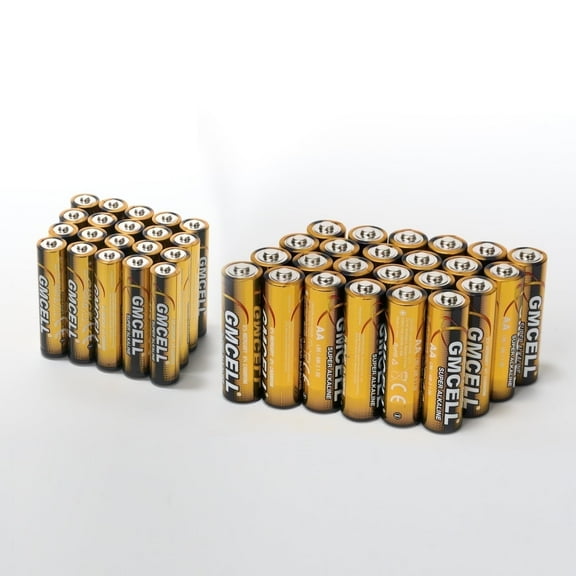 GMCELL AA AAA Battery Combo Pack (72 Count) - For Remote Controls, Flashlights, Toys & Electronic Devices
