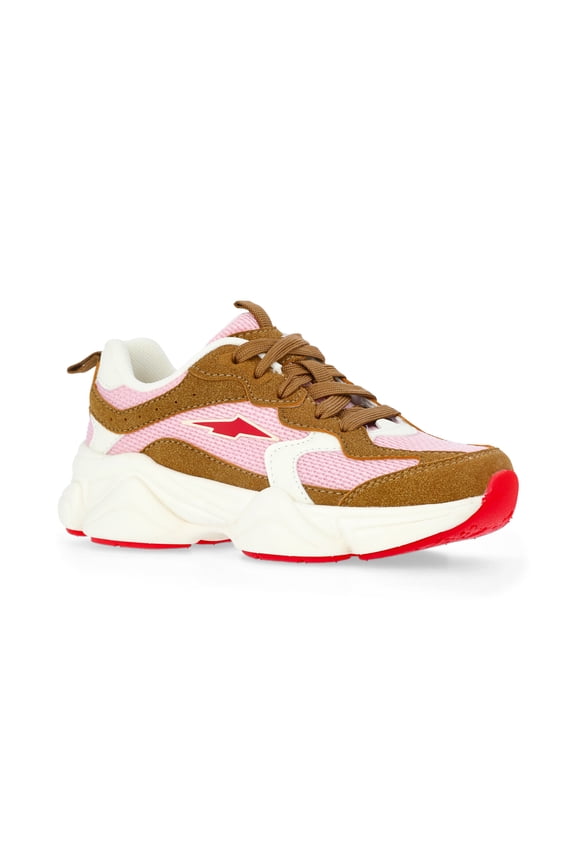 Girls Chunky Lace Up Sneakers