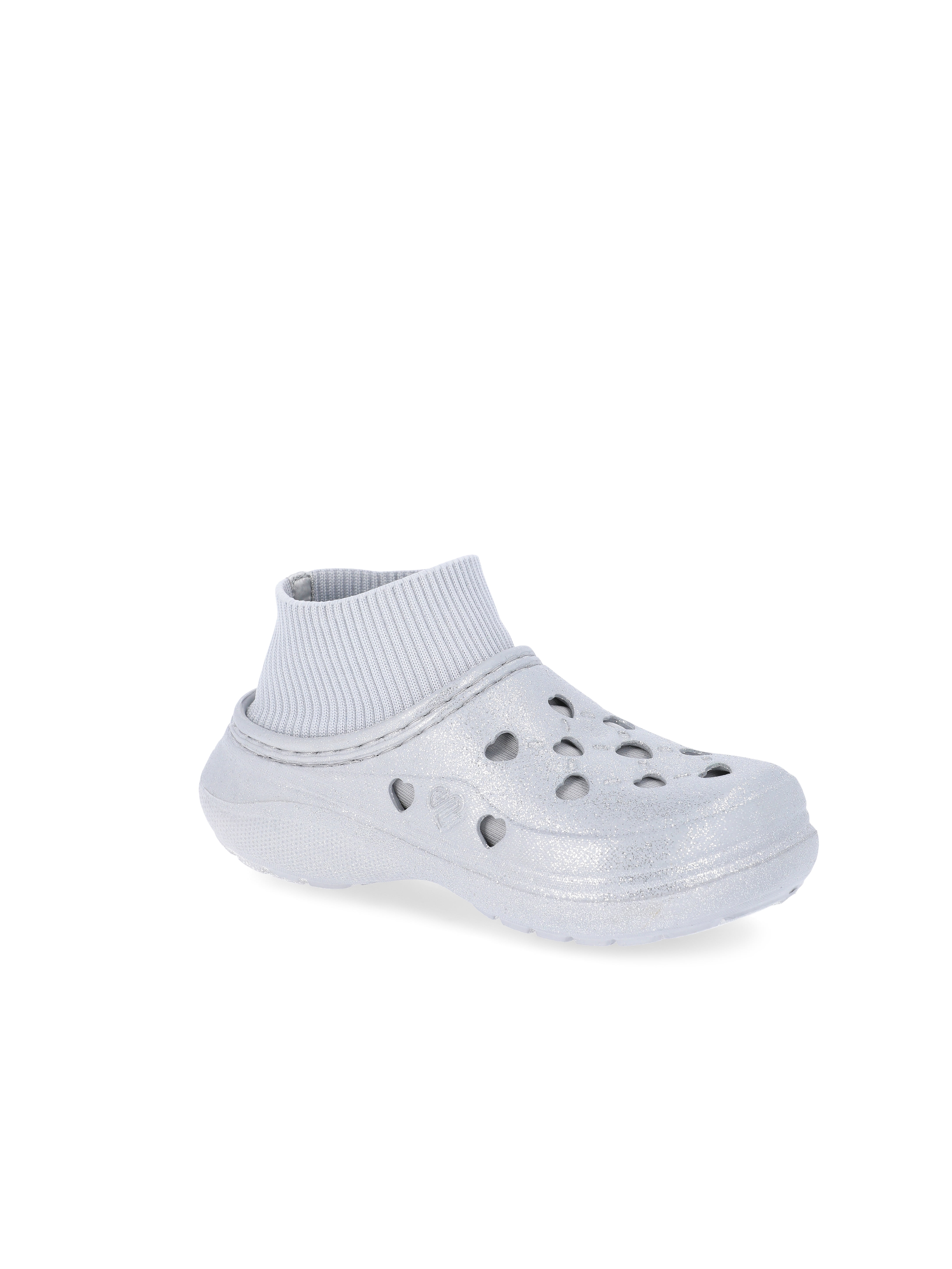 Justice Little & Big Girl Glitter Sock Clog