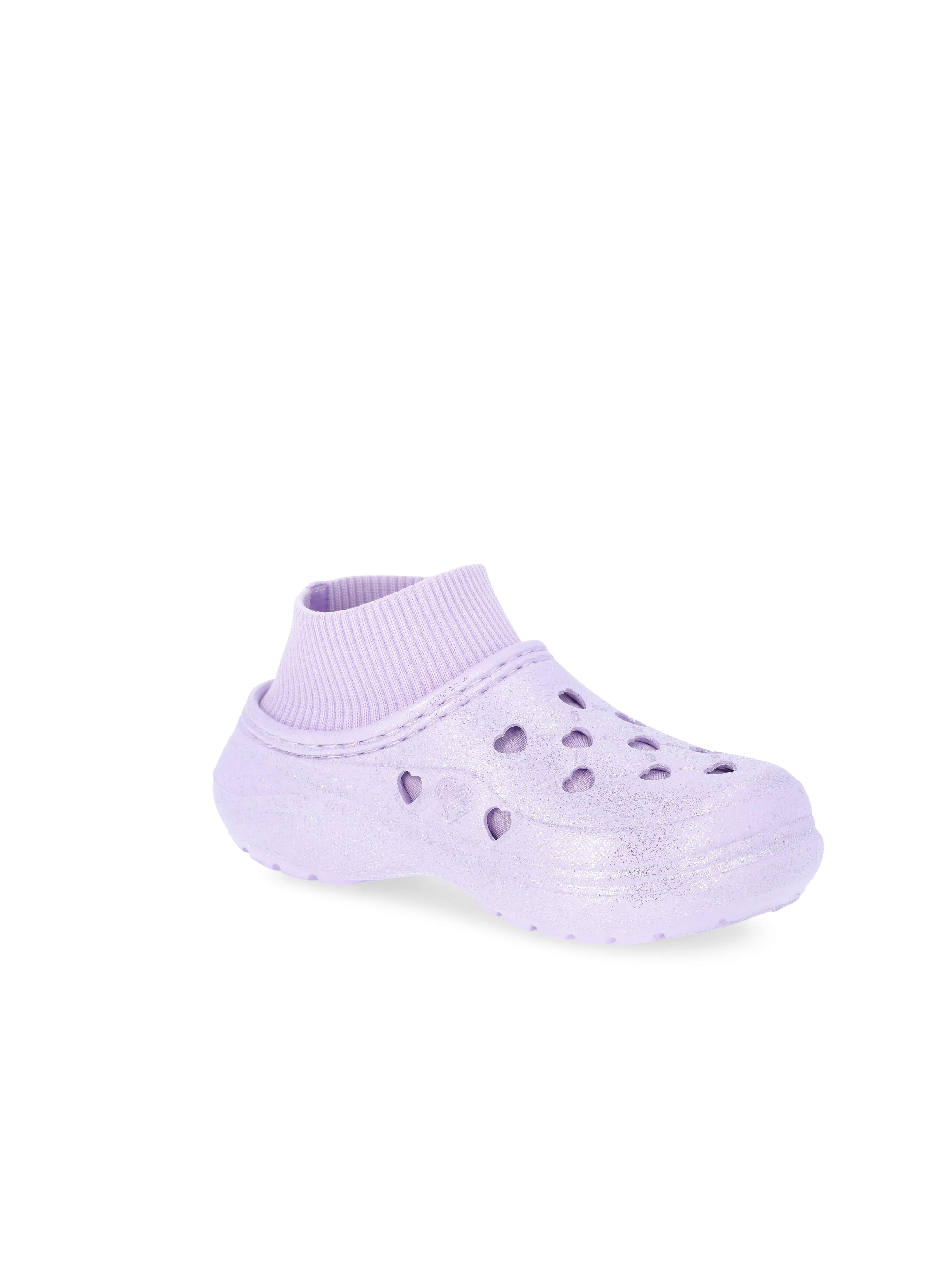 Justice Little & Big Girl Glitter Sock Clog
