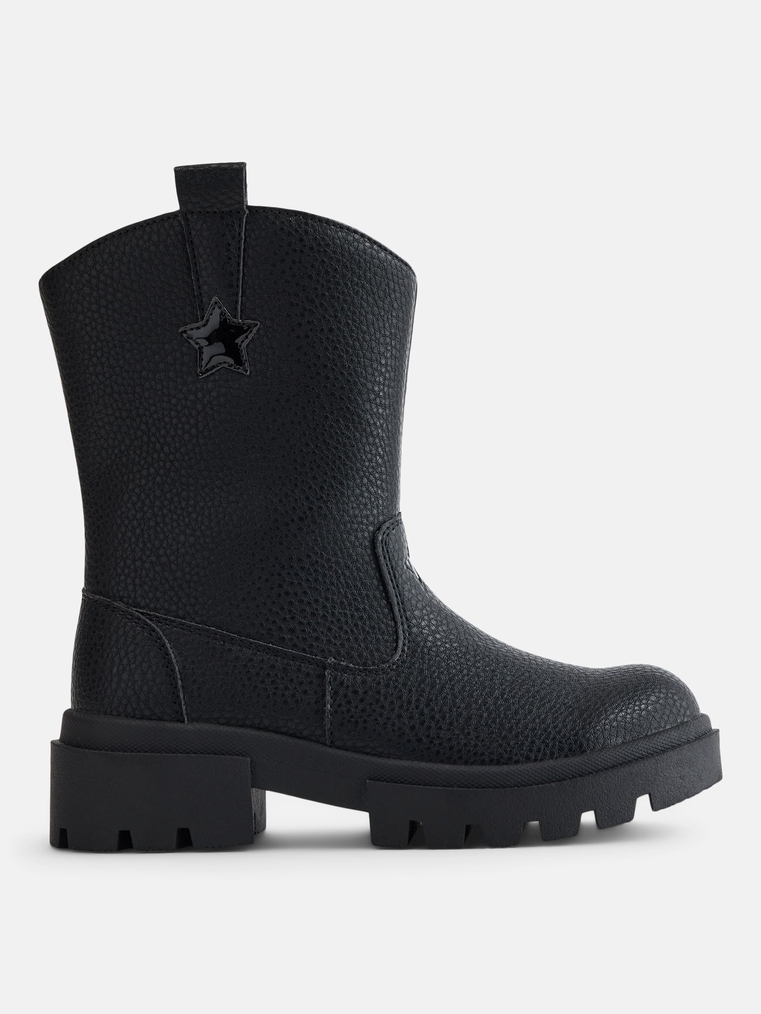 Justice Little and Big Girls' Faux Leather Moto Boots