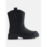 Justice Little and Big Girls Faux Leather Moto Boots