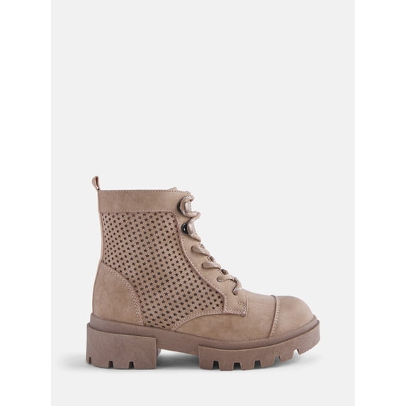 Justice Girls Perforated Combat Boots
