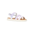 thumbnail image 1 of Justice Little and Big Girls Faux Leather Cut Out Sandals, 1 of 6