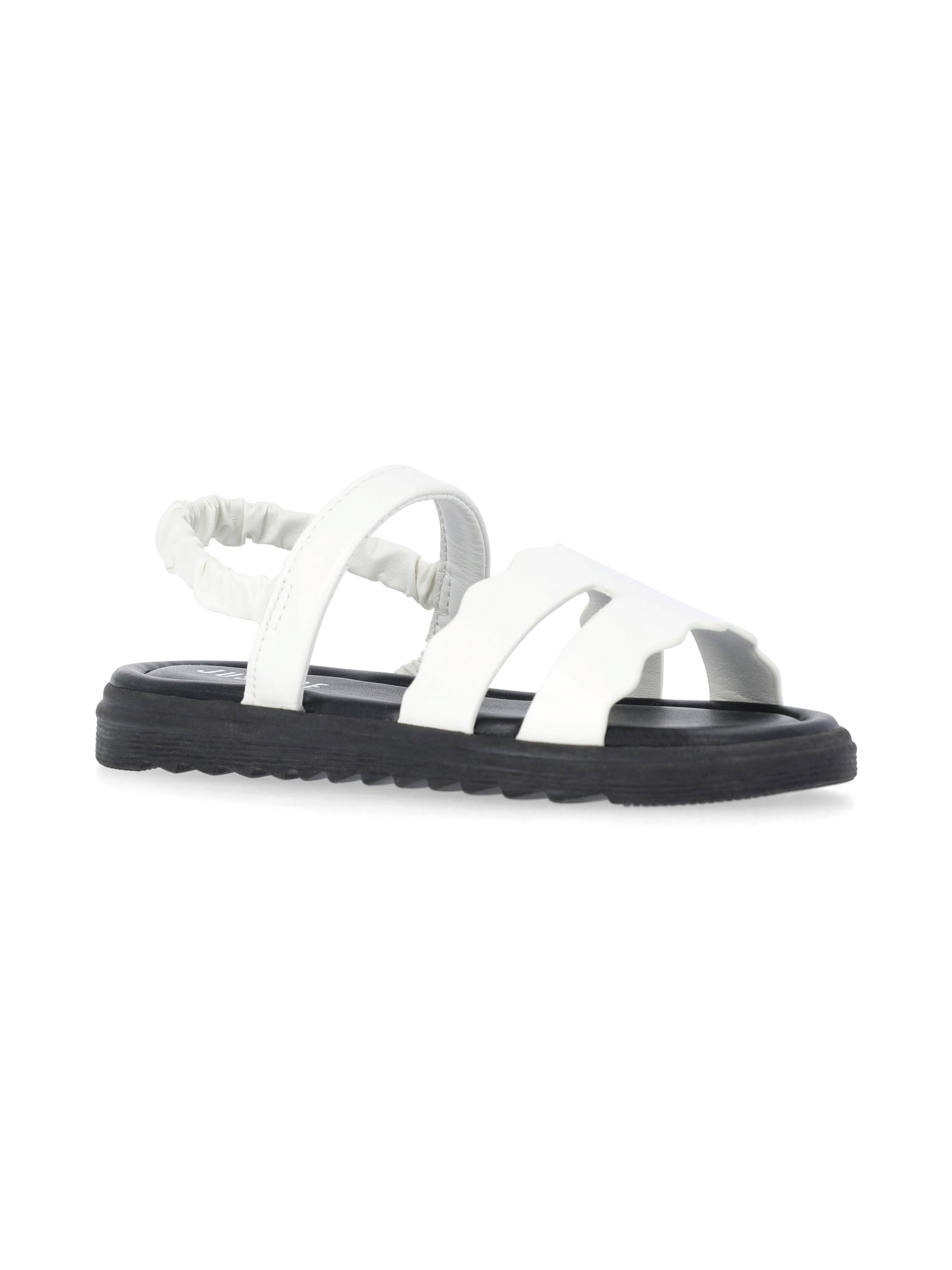 Justice Little and Big Girls Faux Leather Cut Out Sandals