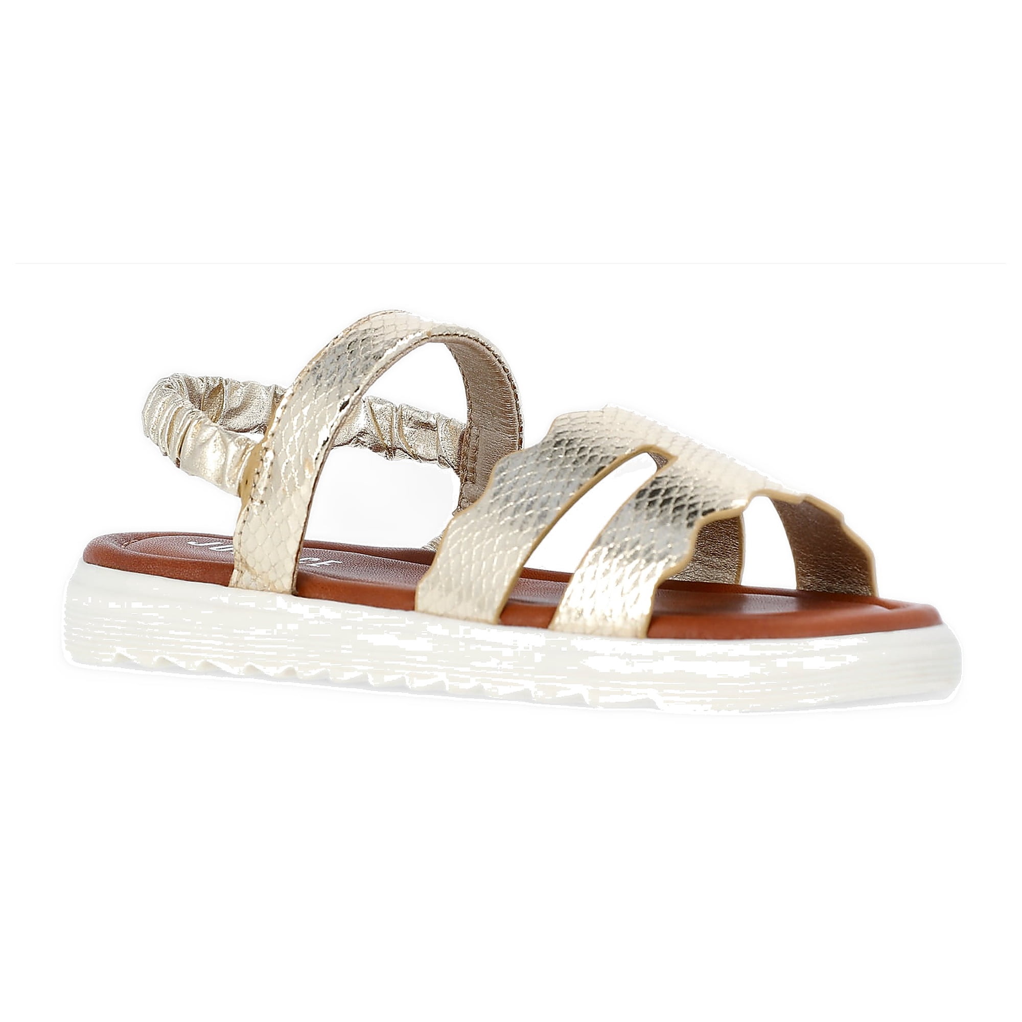 Justice Little and Big Girls Faux Leather Cut Out Sandals