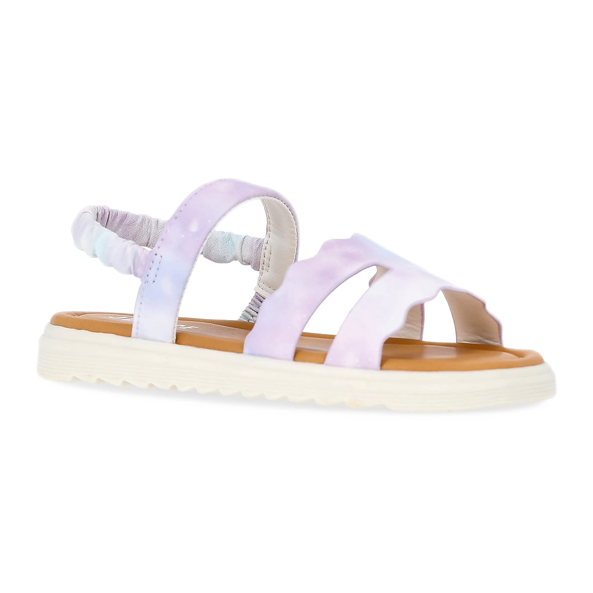 Little and Big Girls Faux Leather Cut Out Sandals