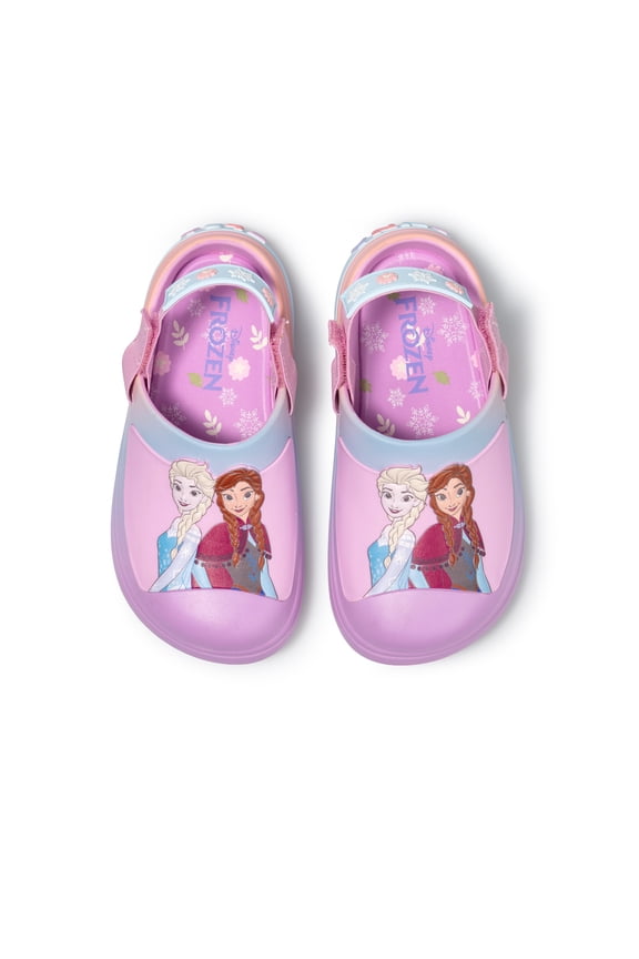 Disney Frozen Toddler & Little Girls Strap Up Clogv