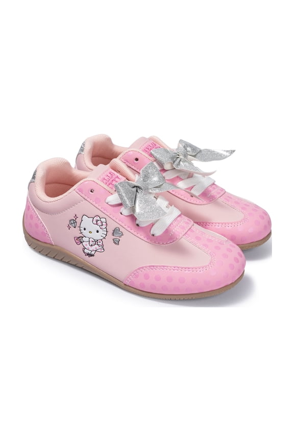 Hello Kitty Toddler and Little Girls Lace Up Sneaker