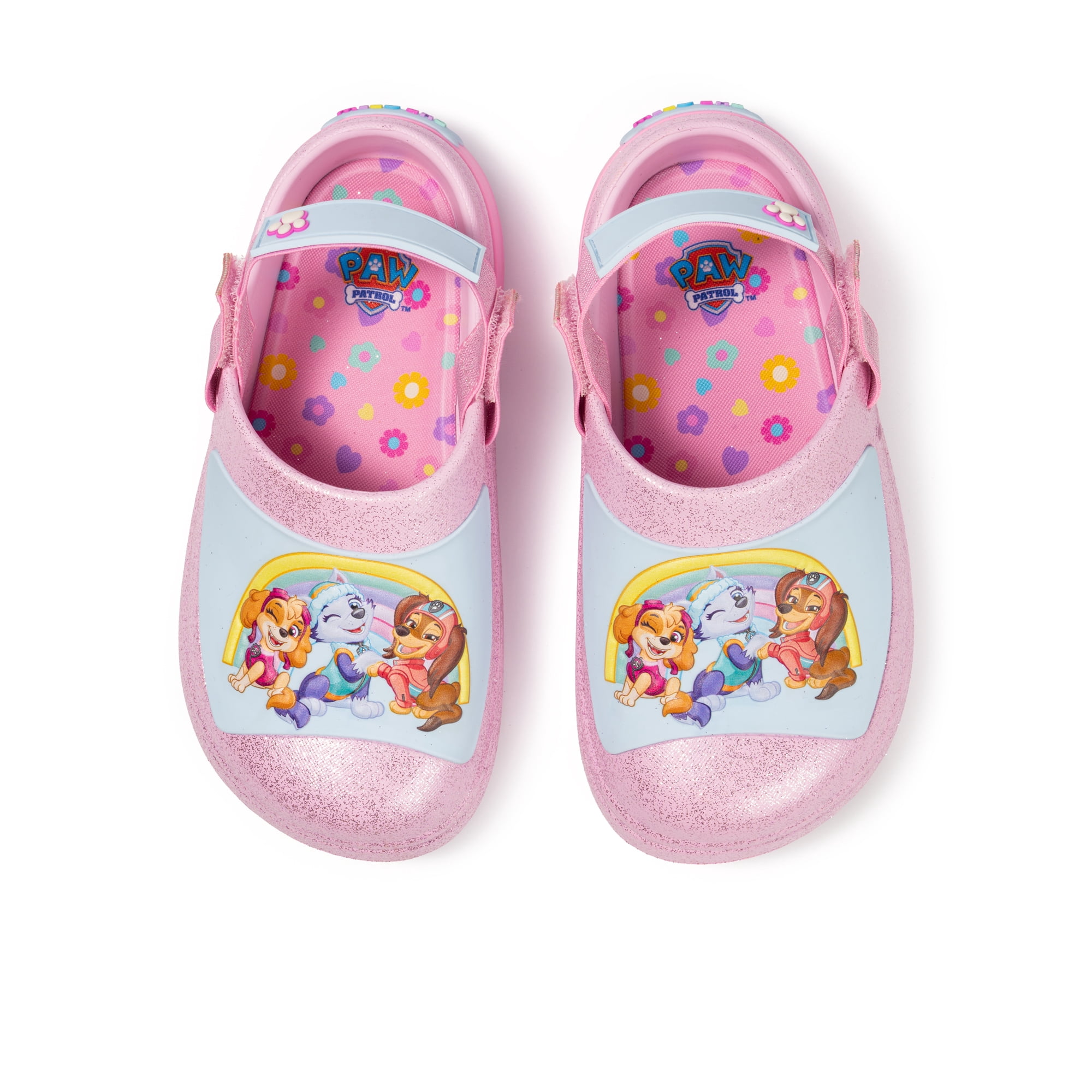 Paw Patrol Girls Toddler and Little Kid Adjustable Strap Clogs